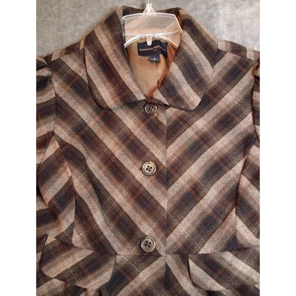 Womens Banana Republic Light Jacket Medium Light Brown - Picture 5 of 7